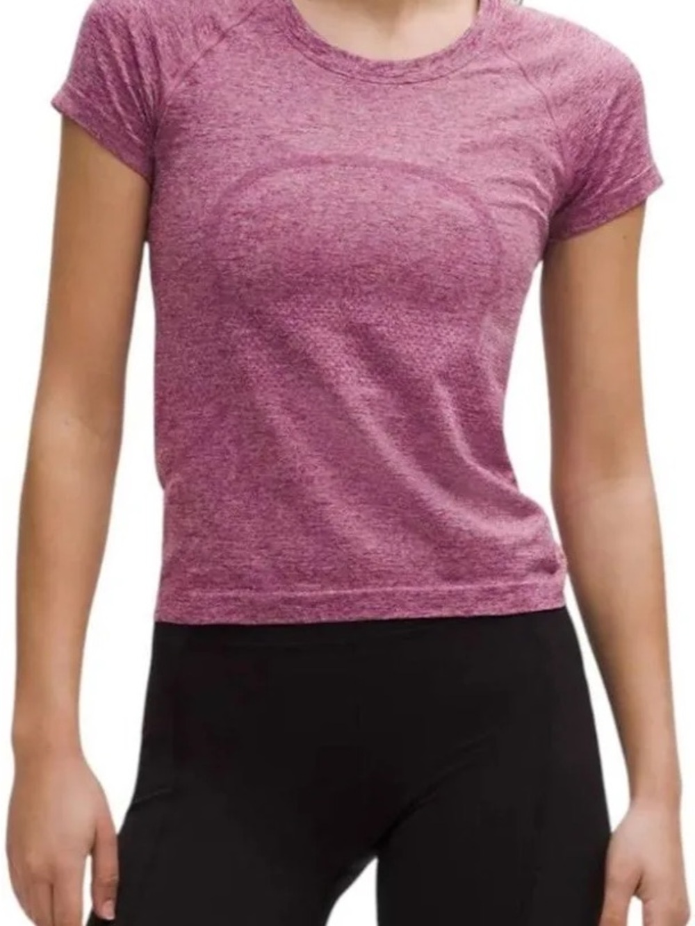 lululemon Swiftly Tech Short Sleeve Tee - Chilled Grape/pink Haze size 4